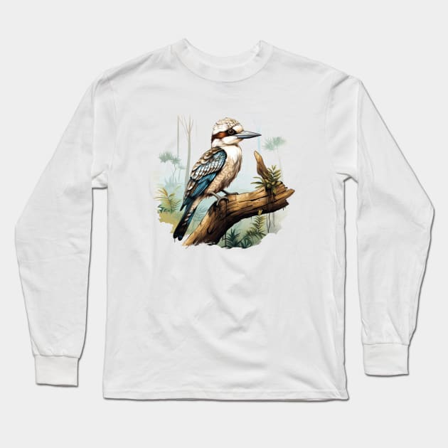 Kookaburra Long Sleeve T-Shirt by zooleisurelife